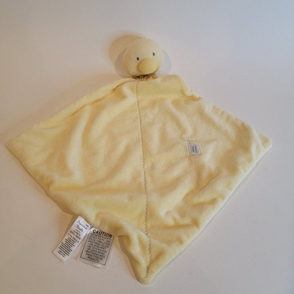 Carters Precious Firsts Yellow Duck Lovey Security Blanket Rattle Stuffed Animal - Picture 1 of 5